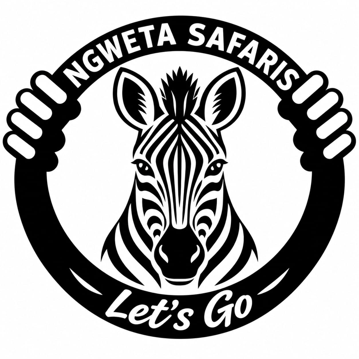 Ngweta Safaris zebra emblem – Let's Go