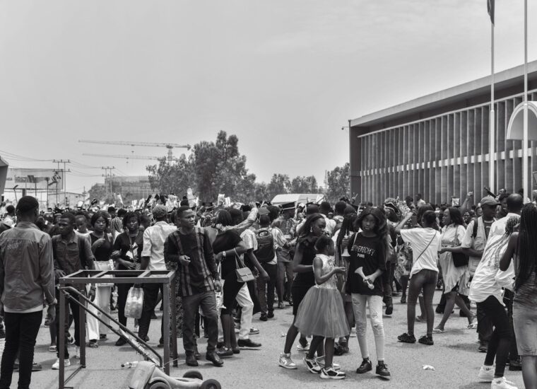 Community gathering in Kinshasa; photograph of Democratic Republic of the Congo
