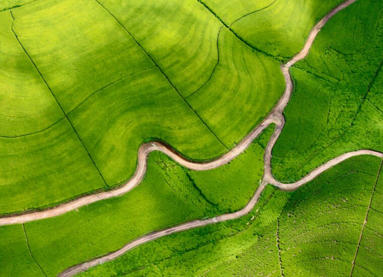 Aerial view over Rwanda